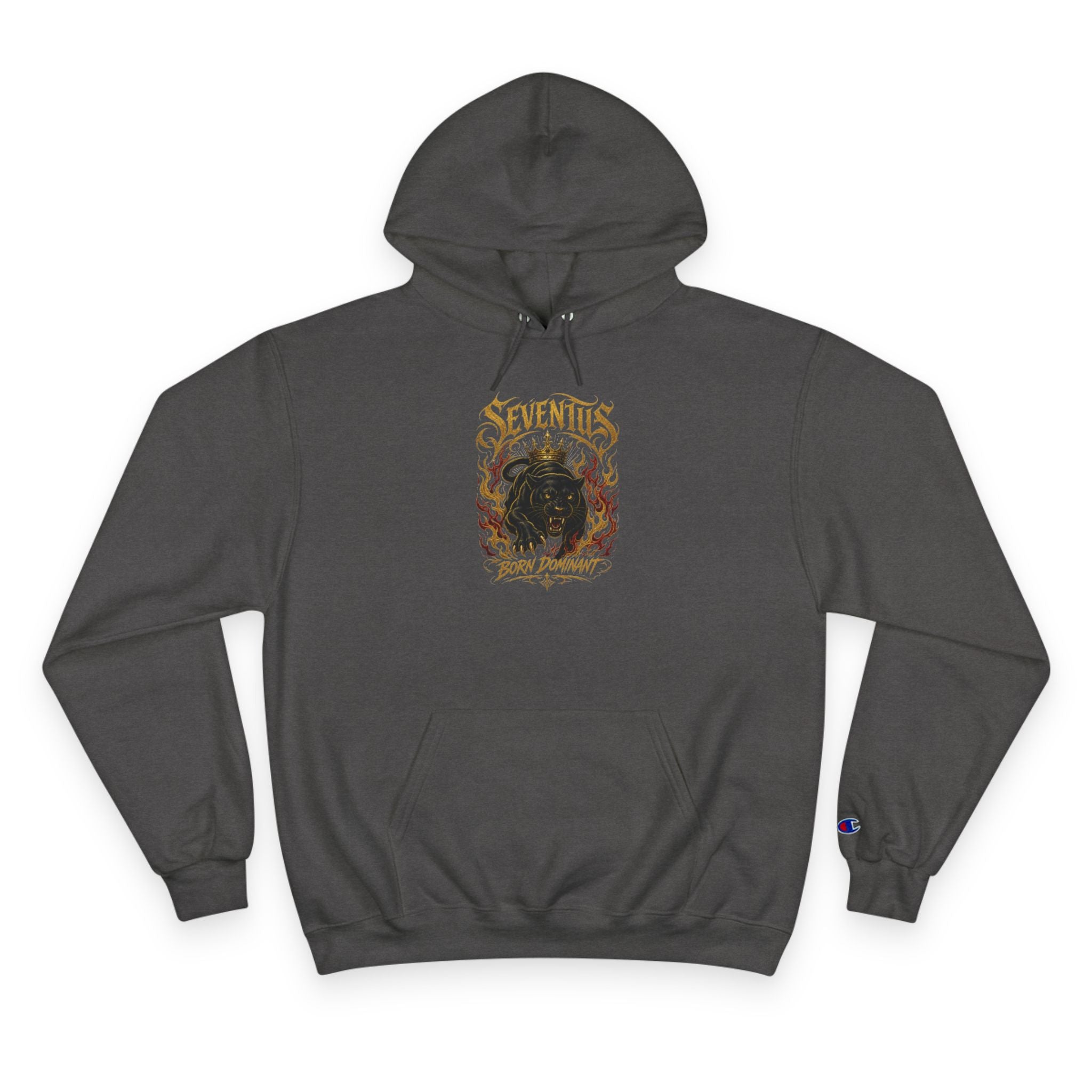 Champion Hoodie — 'Seventus' Vintage Flame Graphic Pullover