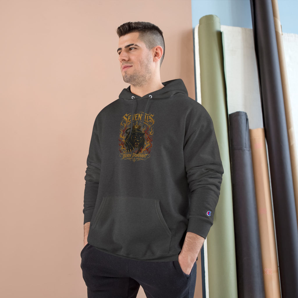 Champion Hoodie — 'Seventus' Vintage Flame Graphic Pullover