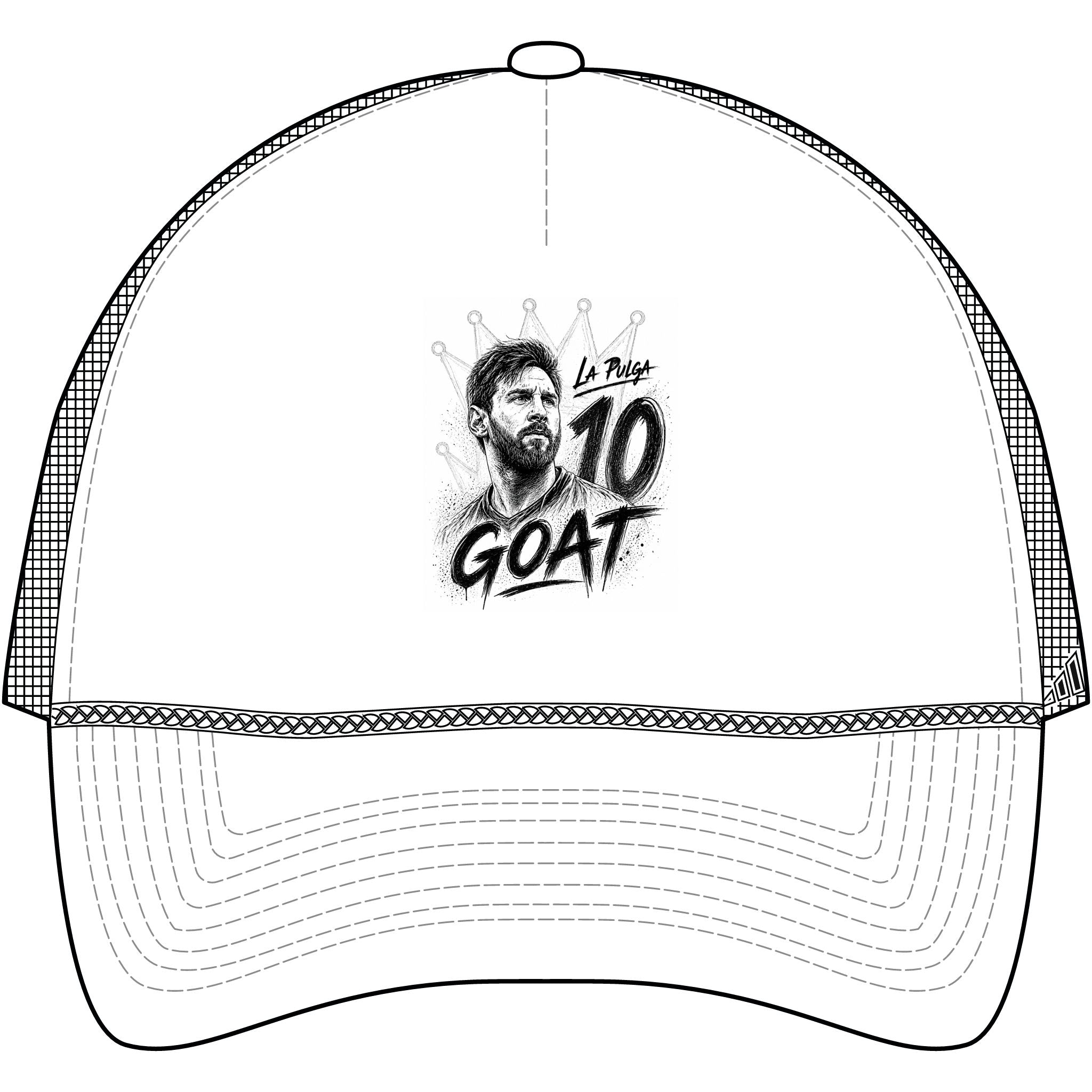 adidas Messi GOAT Fundamental Dispatch Trucker Cap - White