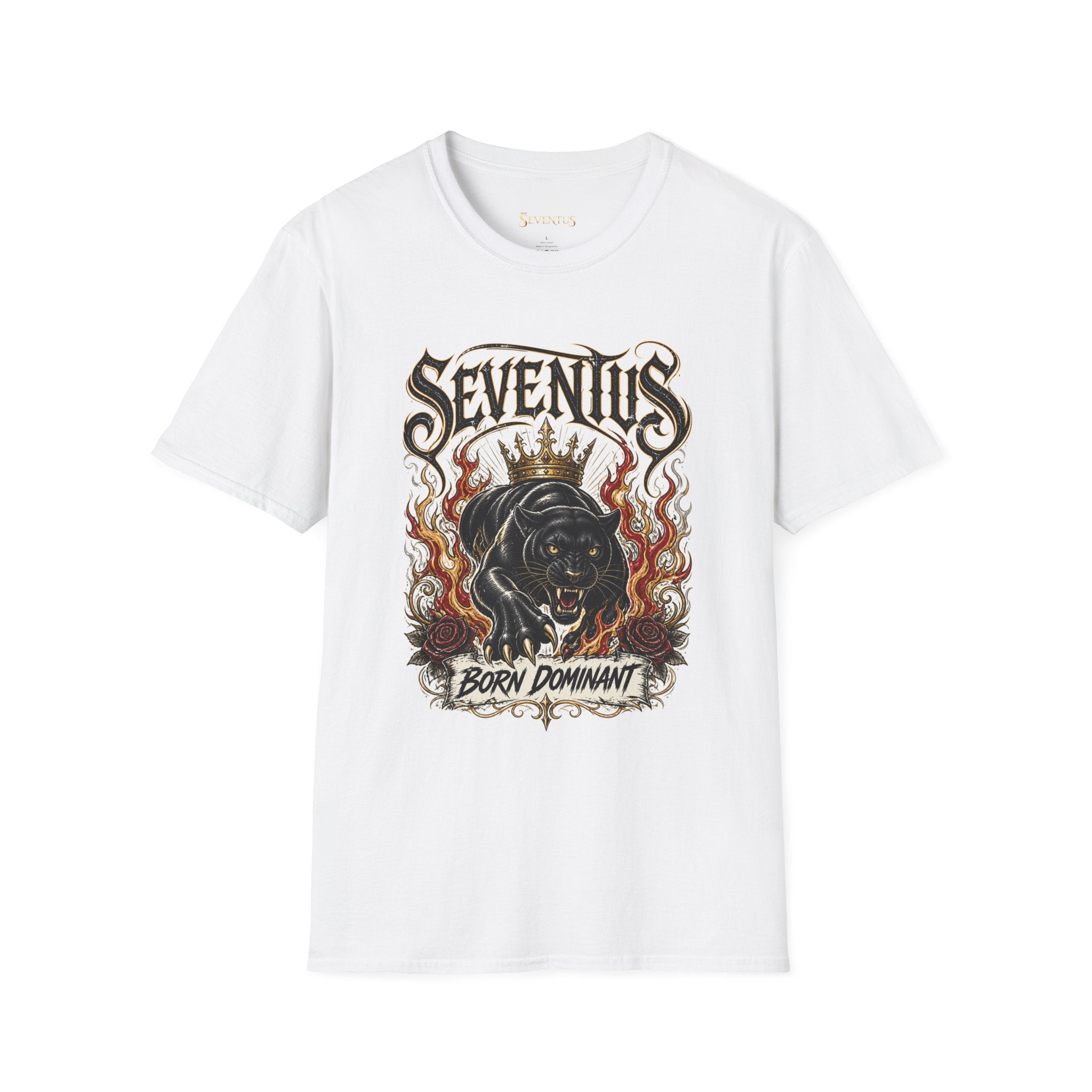 Born Dominant T-Shirt — 'Seventus' Panther Graphic Tee