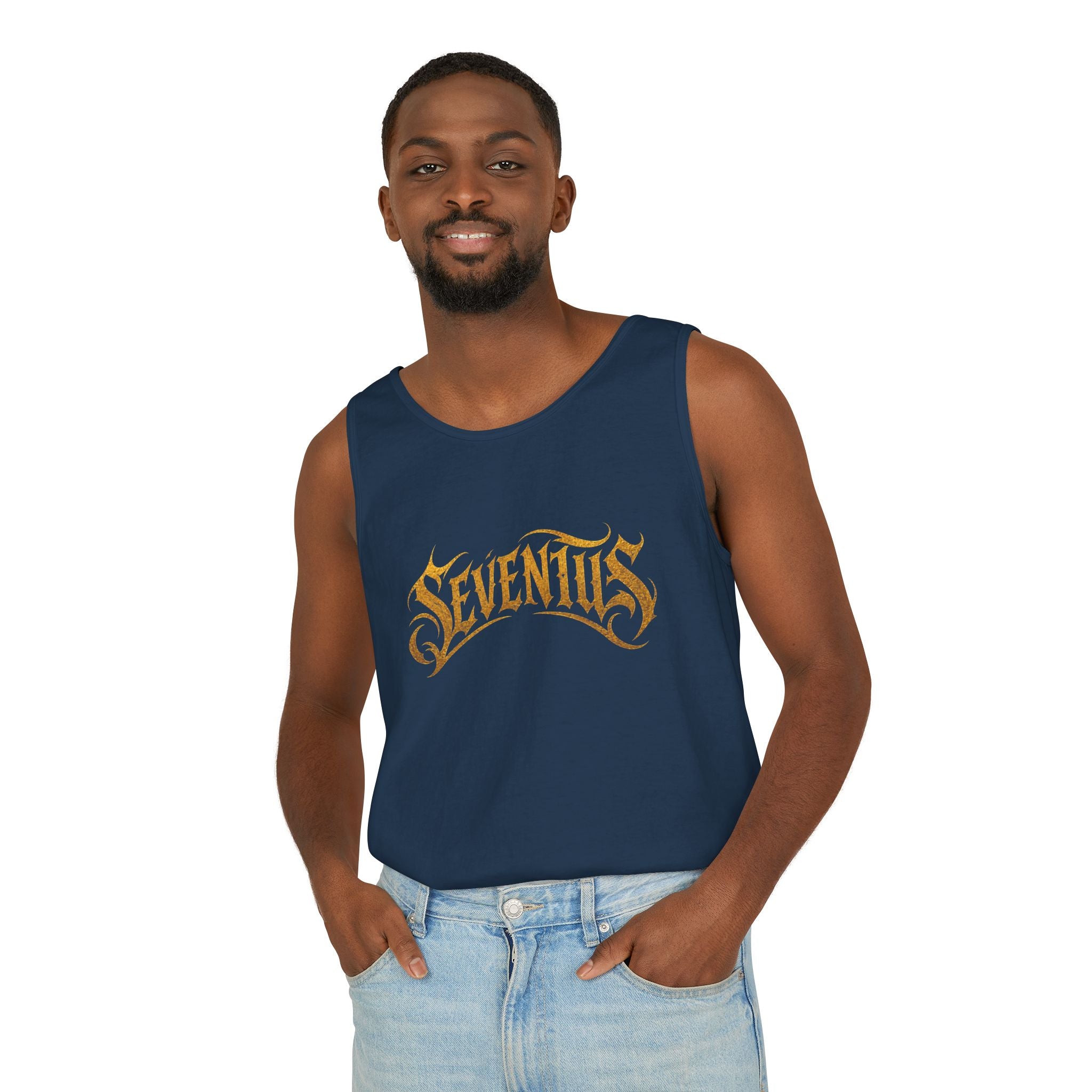 Tank Top — Seventus Panther Graphic "Born Dominant"