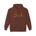 Blessed Hoodie — Minimal Gold Calligraphy Pullover