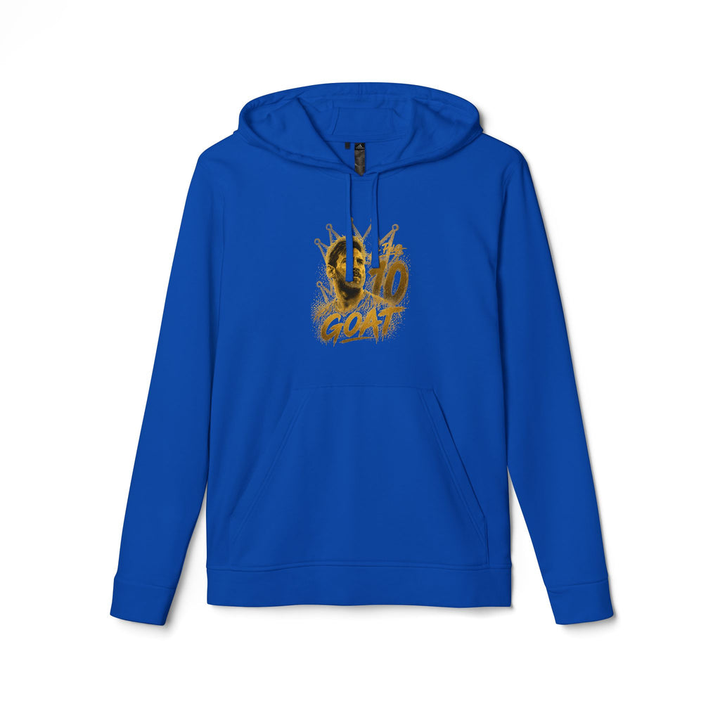 Seventus x Adidas | Moletom com capuz, estampa do Messi GOAT — Moletom de streetwear