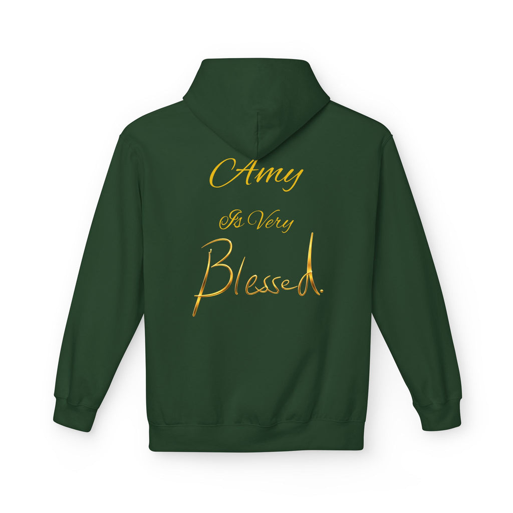 Blessed Hoodie — Minimal Gold Calligraphy Pullover (Personalized Name Option)