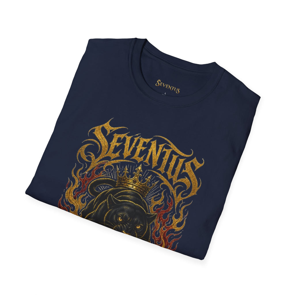 Seventus "Born Dominant" Flame Panther Graphic T-Shirt - Multicolor