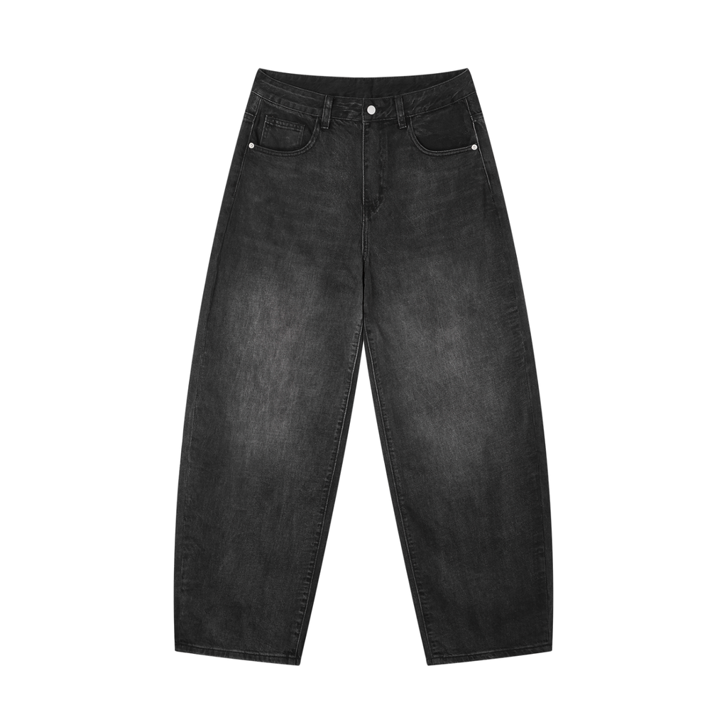 DOMINUS | Jeans Masculino Perna Barril Vintage com Lavagem Sunfade