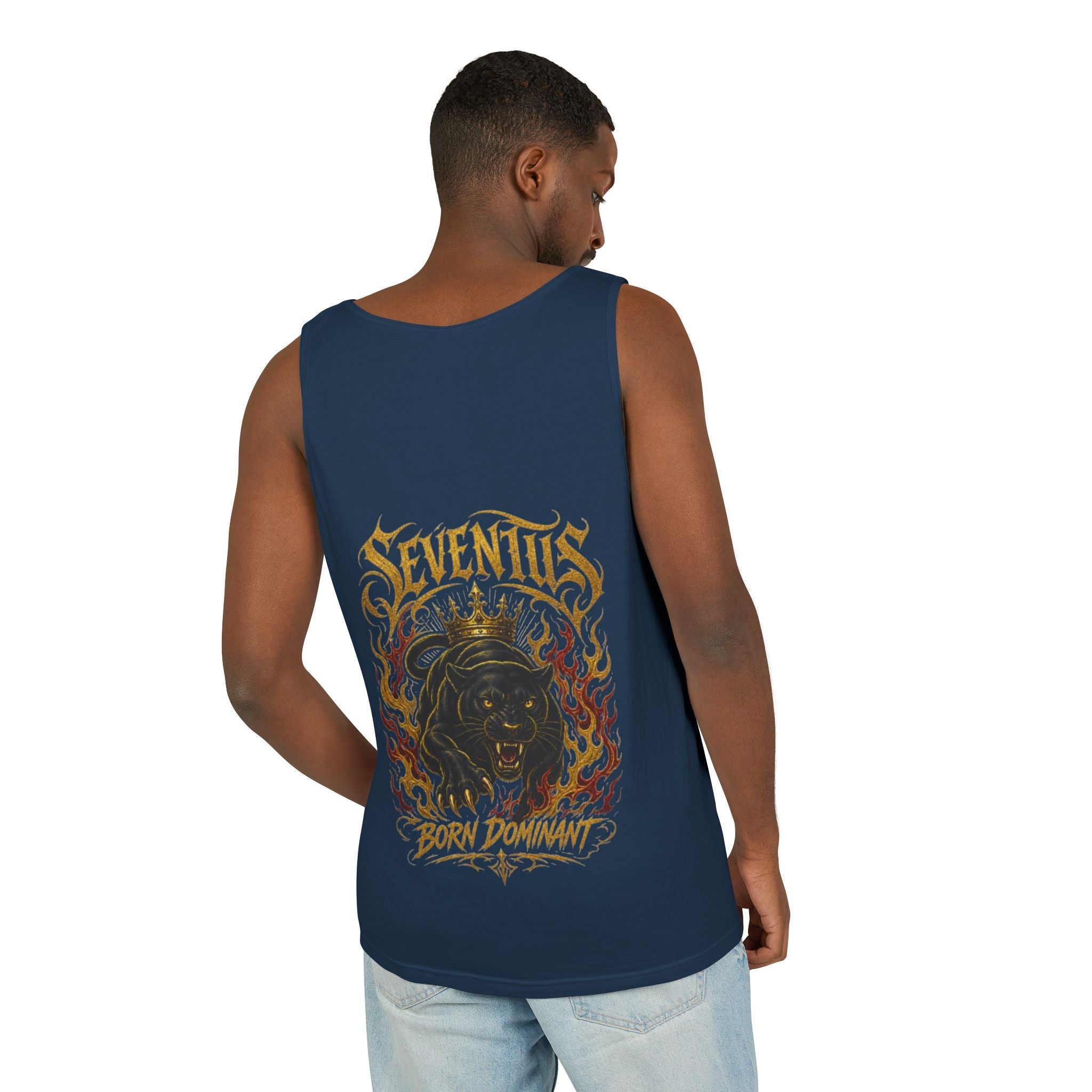 Tank Top — Seventus Panther Graphic "Born Dominant"
