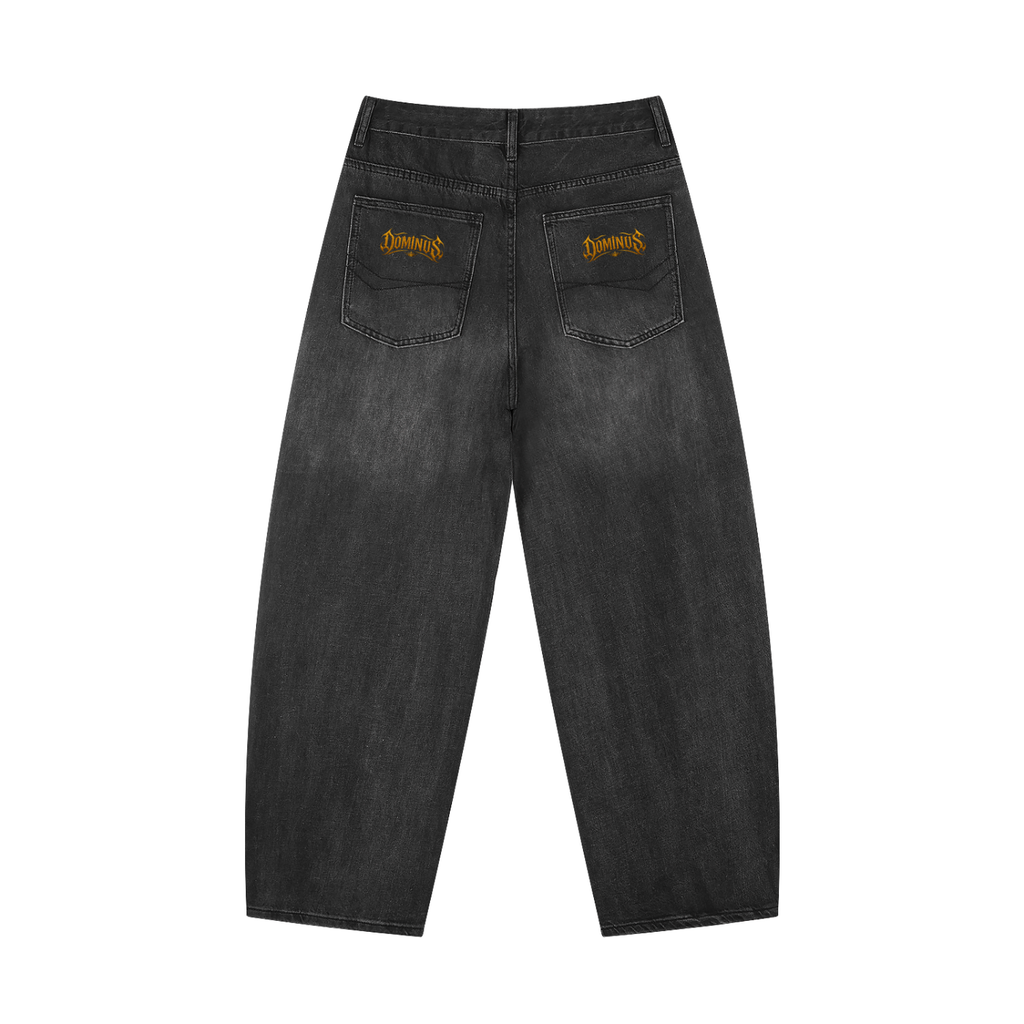 DOMINUS | Jeans Masculino Perna Barril Vintage com Lavagem Sunfade