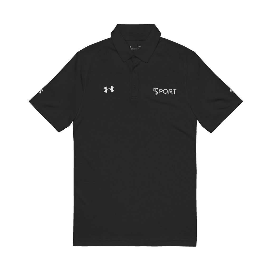 SPORT x Under Armour® | Camisa Polo Esportiva Bordada Masculina, Polo de Golfe de Performance