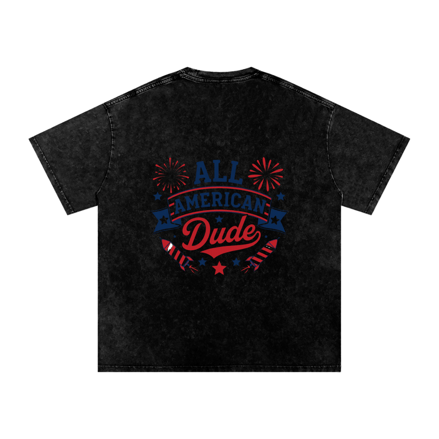 DOMINUS | All American Dude, Snow Washed Oversized Cotton T-Shirt