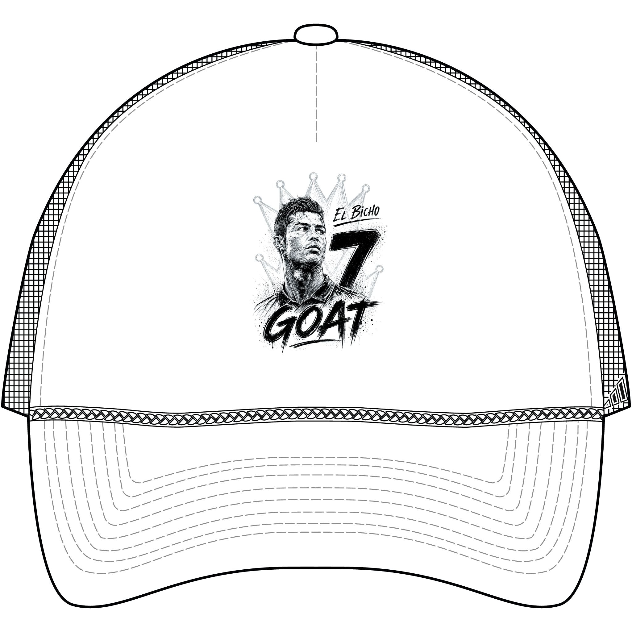 adidas GOAT Football/Soccer Trucker Cap – 'El Bicho 7' Cristiano Ronaldo Design