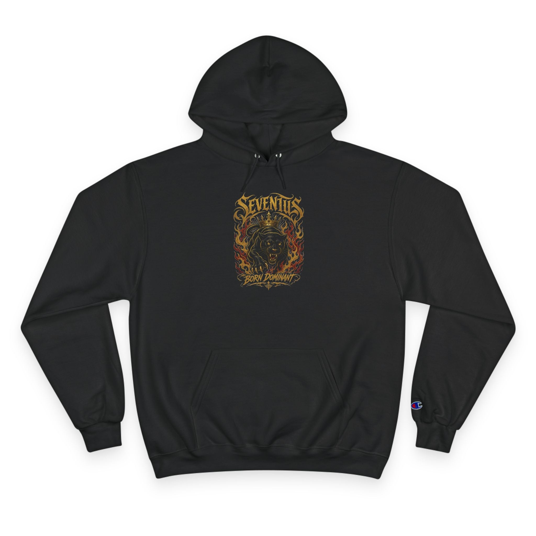 Champion Hoodie — 'Seventus' Vintage Flame Graphic Pullover
