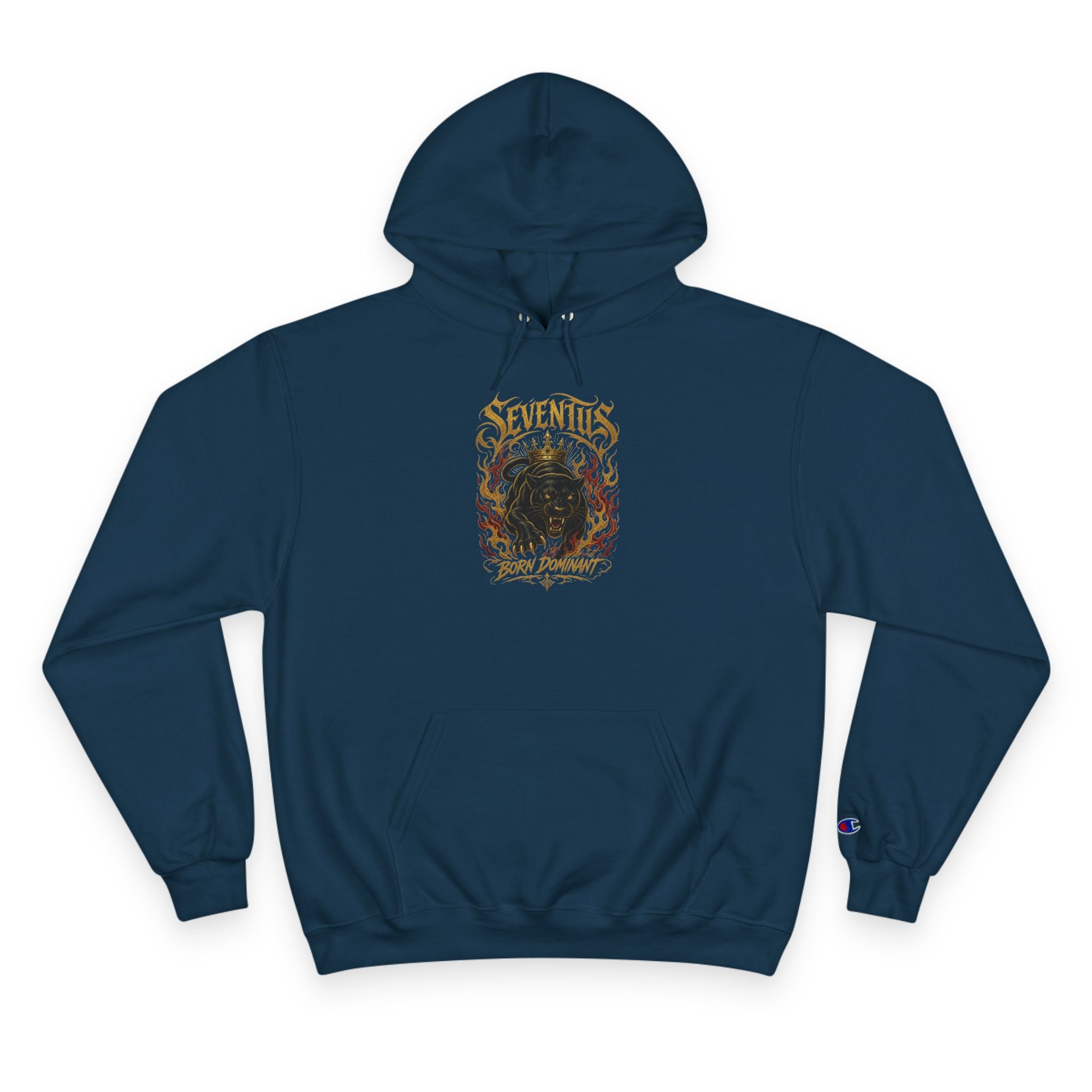 Champion Hoodie — 'Seventus' Vintage Flame Graphic Pullover