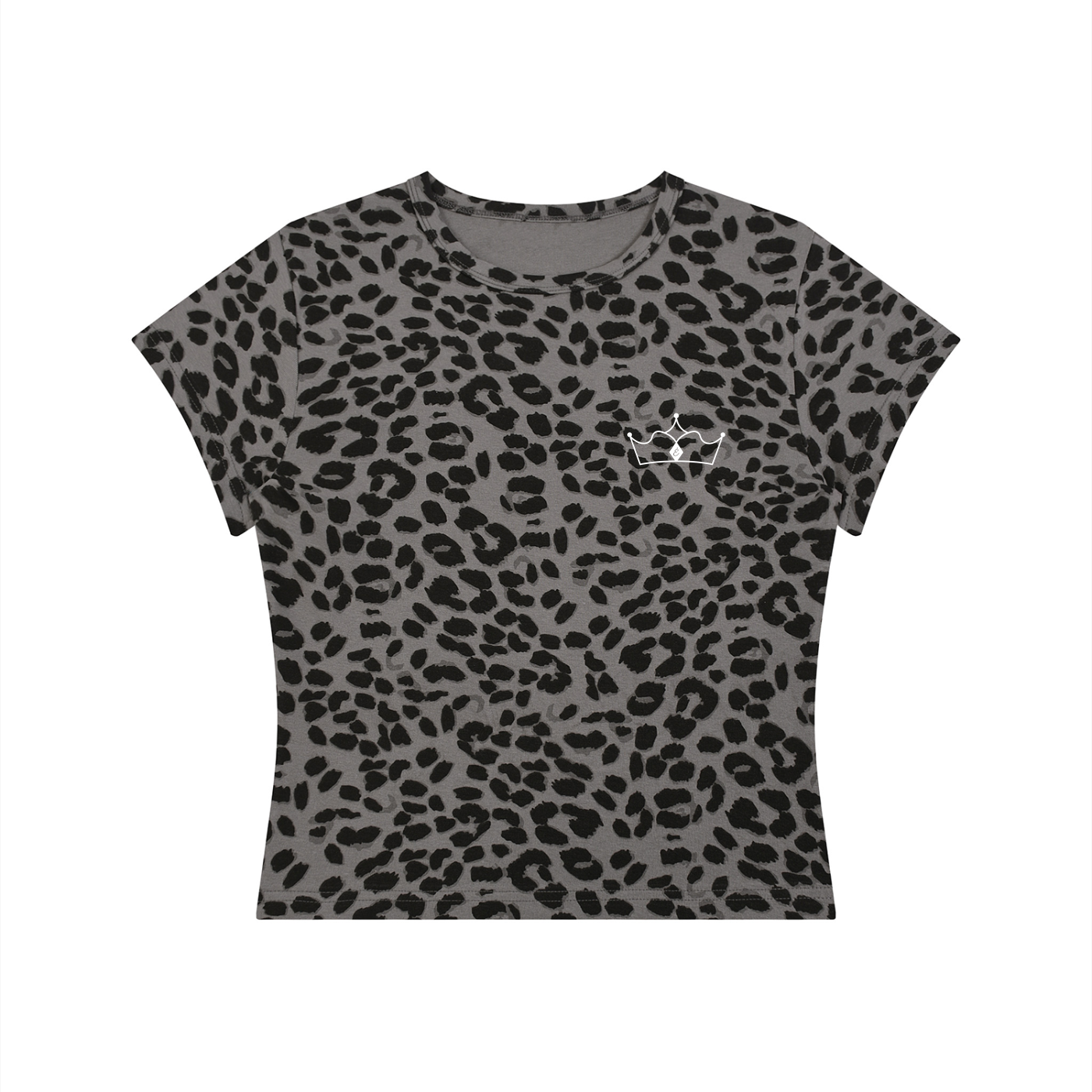 Women’s Leopard Print Crop T-Shirt