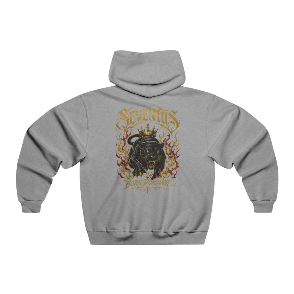 Seventus Graphic Hoodie — Flame Panther Back Print