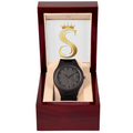 Seventus Logo, Transparent Background, Wooden Watch