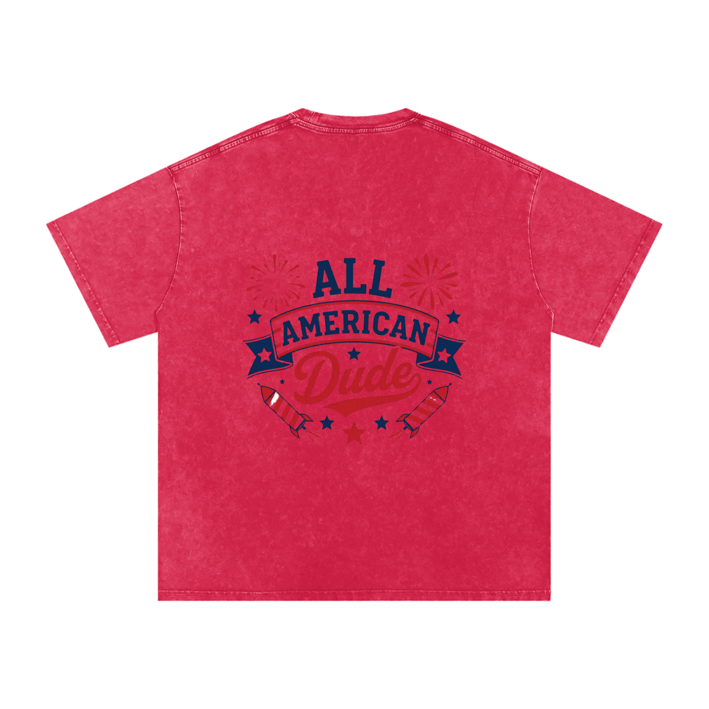 DOMINUS | All American Dude, Snow Washed Oversized Cotton T-Shirt