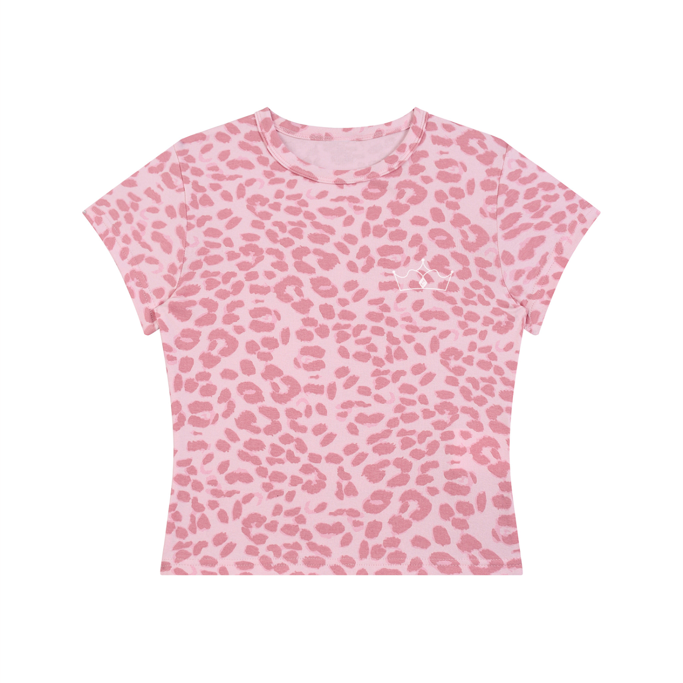 Women’s Leopard Print Crop T-Shirt