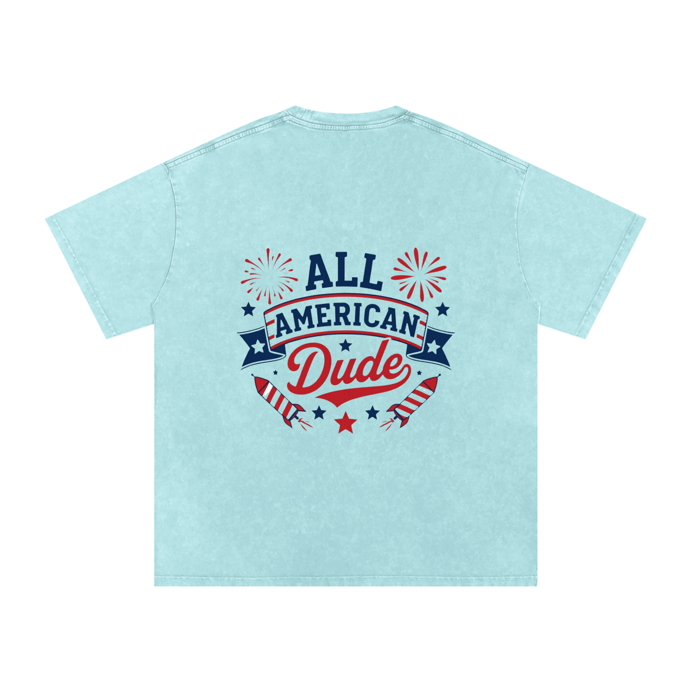 DOMINUS | All American Dude, Snow Washed Oversized Cotton T-Shirt